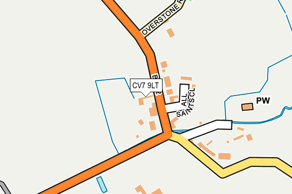 CV7 9LT map - OS OpenMap – Local (Ordnance Survey)