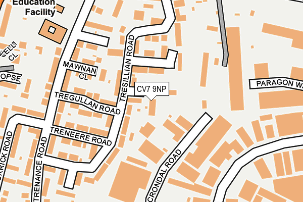 CV7 9NP map - OS OpenMap – Local (Ordnance Survey)