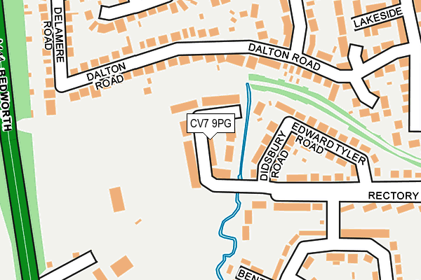 CV7 9PG map - OS OpenMap – Local (Ordnance Survey)