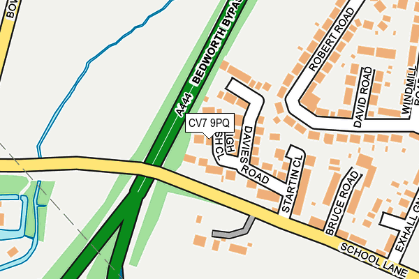 CV7 9PQ map - OS OpenMap – Local (Ordnance Survey)