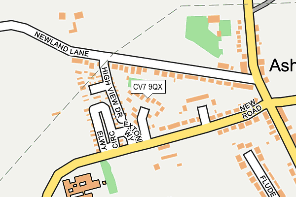 CV7 9QX map - OS OpenMap – Local (Ordnance Survey)