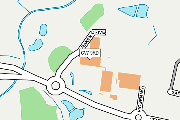 CV7 9RD map - OS OpenMap – Local (Ordnance Survey)