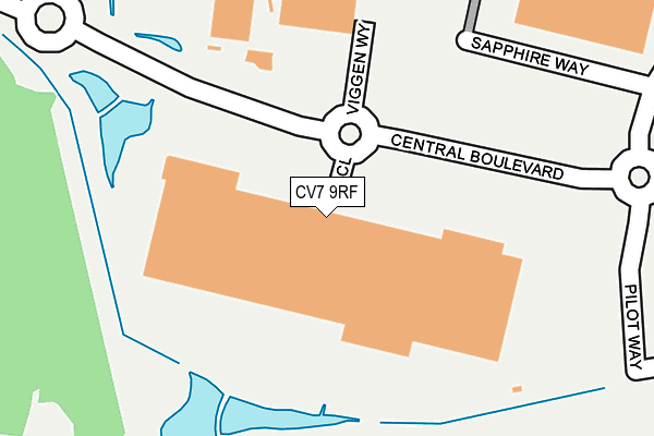 CV7 9RF map - OS OpenMap – Local (Ordnance Survey)