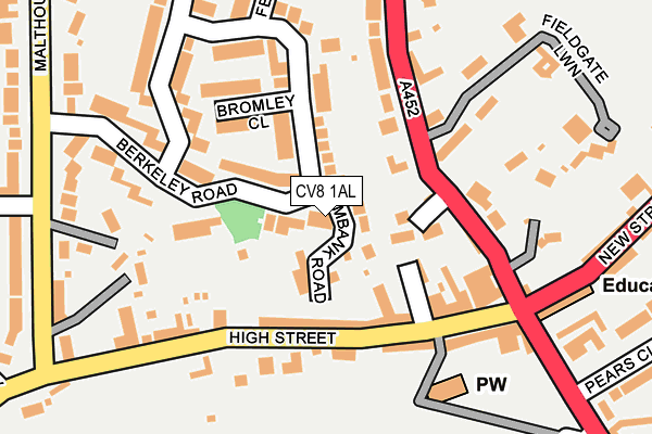 CV8 1AL map - OS OpenMap – Local (Ordnance Survey)