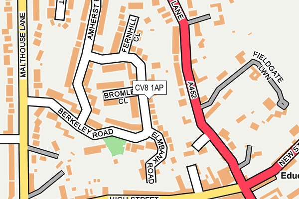 CV8 1AP map - OS OpenMap – Local (Ordnance Survey)