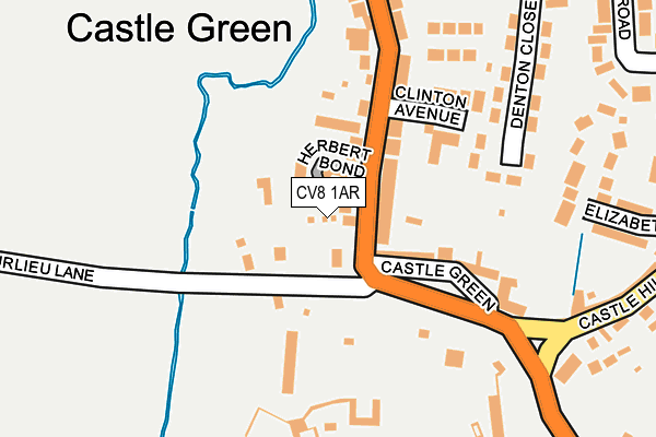 CV8 1AR map - OS OpenMap – Local (Ordnance Survey)