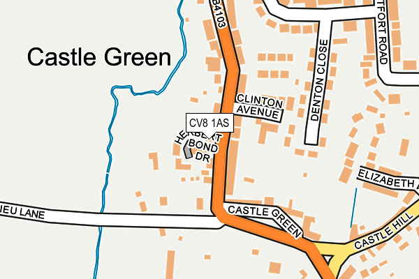 CV8 1AS map - OS OpenMap – Local (Ordnance Survey)