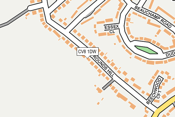 CV8 1DW map - OS OpenMap – Local (Ordnance Survey)