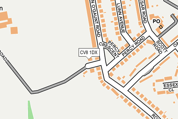CV8 1DX map - OS OpenMap – Local (Ordnance Survey)