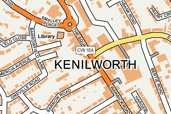 CV8 1EA map - OS OpenMap – Local (Ordnance Survey)