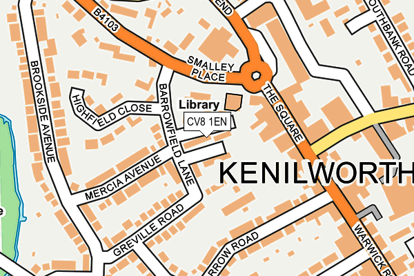 CV8 1EN map - OS OpenMap – Local (Ordnance Survey)