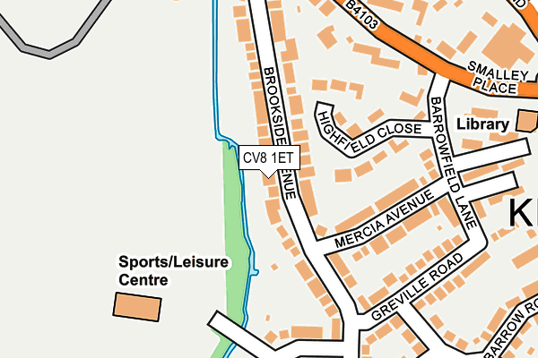 CV8 1ET map - OS OpenMap – Local (Ordnance Survey)