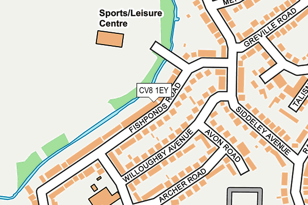 CV8 1EY map - OS OpenMap – Local (Ordnance Survey)