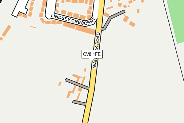 CV8 1FE map - OS OpenMap – Local (Ordnance Survey)