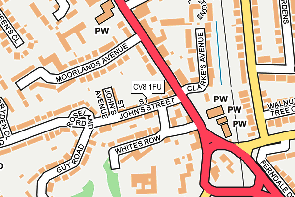 CV8 1FU map - OS OpenMap – Local (Ordnance Survey)