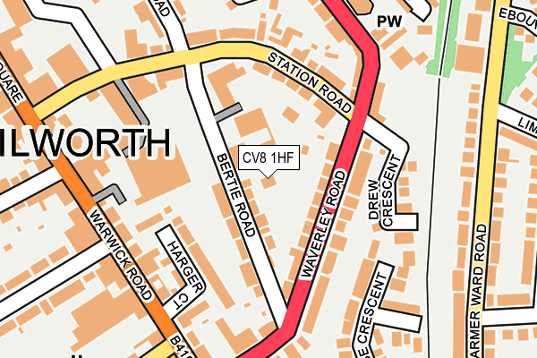 CV8 1HF map - OS OpenMap – Local (Ordnance Survey)