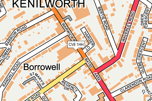 CV8 1HH map - OS OpenMap – Local (Ordnance Survey)