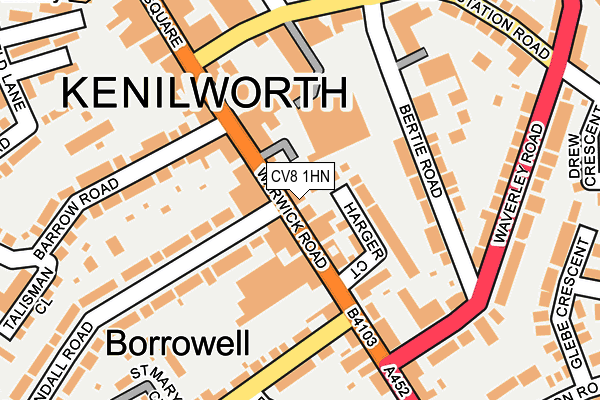 CV8 1HN map - OS OpenMap – Local (Ordnance Survey)