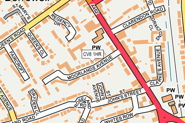 CV8 1HR map - OS OpenMap – Local (Ordnance Survey)