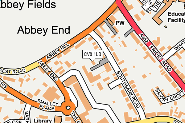 CV8 1LB map - OS OpenMap – Local (Ordnance Survey)