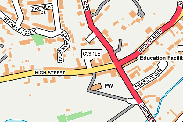 CV8 1LE map - OS OpenMap – Local (Ordnance Survey)