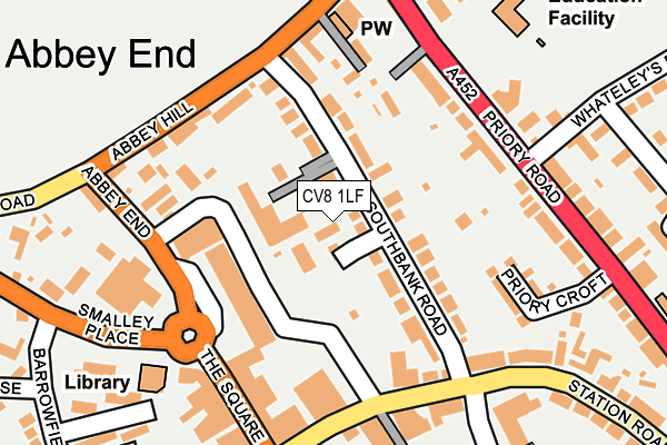 CV8 1LF map - OS OpenMap – Local (Ordnance Survey)