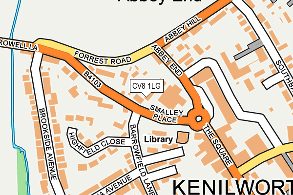 CV8 1LG map - OS OpenMap – Local (Ordnance Survey)