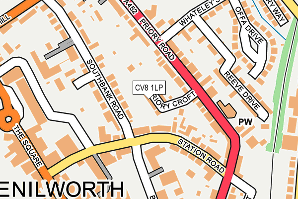 CV8 1LP map - OS OpenMap – Local (Ordnance Survey)