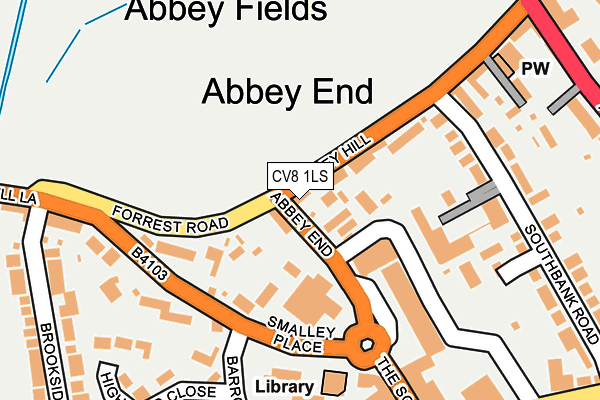 CV8 1LS map - OS OpenMap – Local (Ordnance Survey)