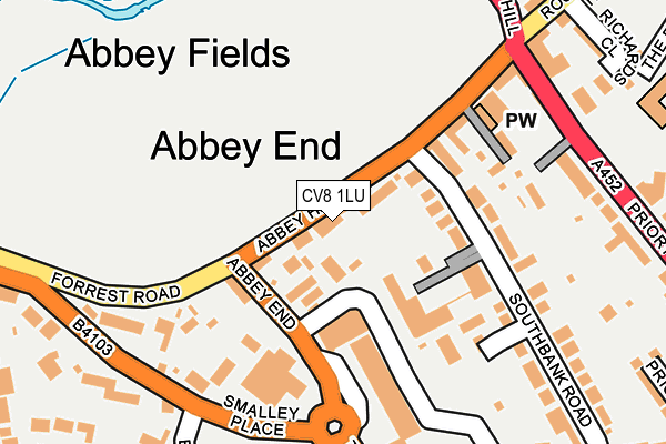 CV8 1LU map - OS OpenMap – Local (Ordnance Survey)