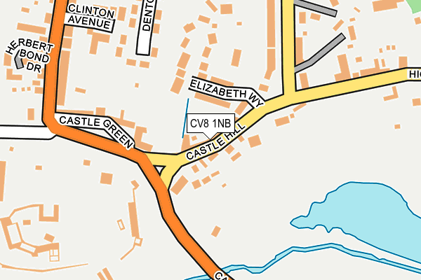 CV8 1NB map - OS OpenMap – Local (Ordnance Survey)