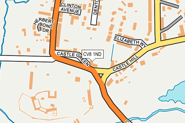 CV8 1ND map - OS OpenMap – Local (Ordnance Survey)