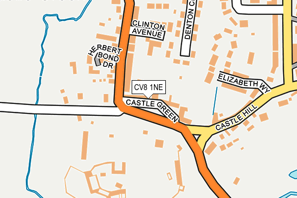 CV8 1NE map - OS OpenMap – Local (Ordnance Survey)