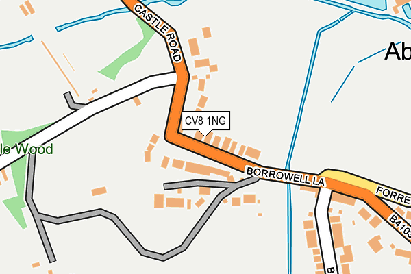 CV8 1NG map - OS OpenMap – Local (Ordnance Survey)