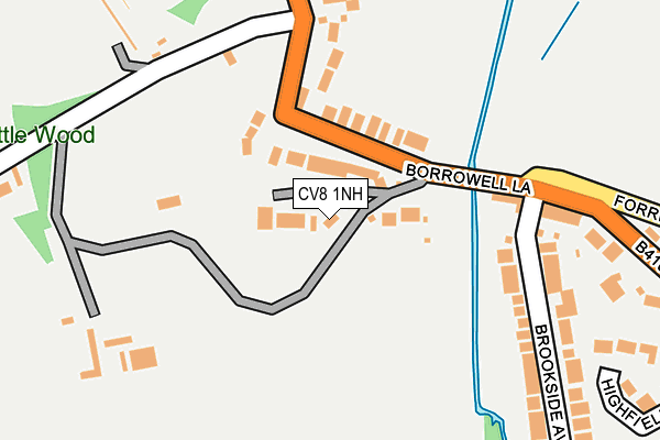 CV8 1NH map - OS OpenMap – Local (Ordnance Survey)