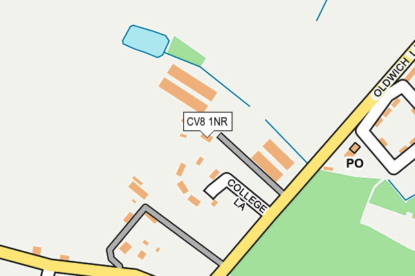 CV8 1NR map - OS OpenMap – Local (Ordnance Survey)