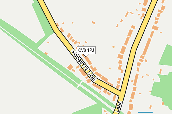 CV8 1PJ map - OS OpenMap – Local (Ordnance Survey)