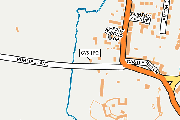 CV8 1PQ map - OS OpenMap – Local (Ordnance Survey)