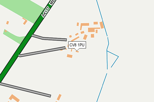 CV8 1PU map - OS OpenMap – Local (Ordnance Survey)