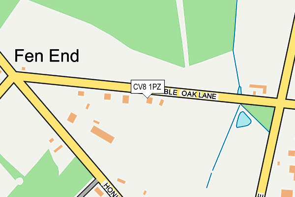 CV8 1PZ map - OS OpenMap – Local (Ordnance Survey)