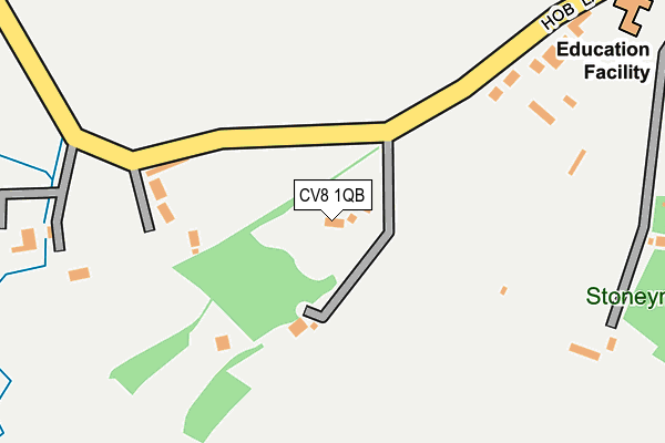 CV8 1QB map - OS OpenMap – Local (Ordnance Survey)