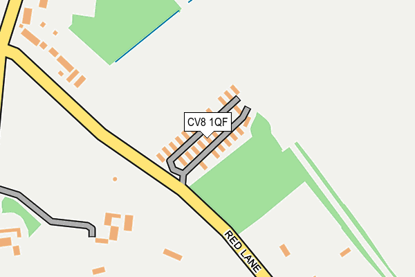 CV8 1QF map - OS OpenMap – Local (Ordnance Survey)
