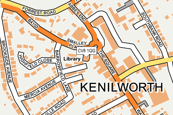 CV8 1QG map - OS OpenMap – Local (Ordnance Survey)