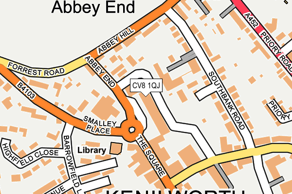 CV8 1QJ map - OS OpenMap – Local (Ordnance Survey)