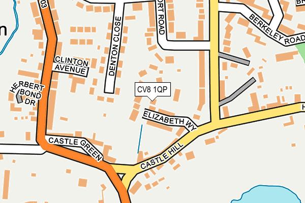 CV8 1QP map - OS OpenMap – Local (Ordnance Survey)