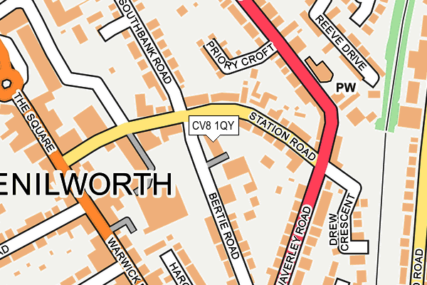 CV8 1QY map - OS OpenMap – Local (Ordnance Survey)