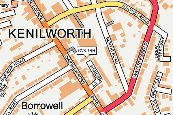 CV8 1RH map - OS OpenMap – Local (Ordnance Survey)