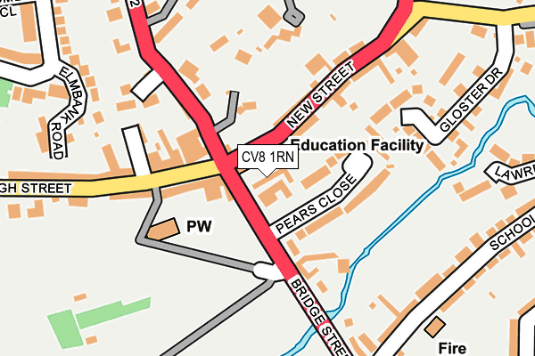 CV8 1RN map - OS OpenMap – Local (Ordnance Survey)