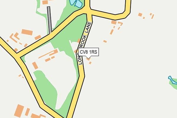 CV8 1RS map - OS OpenMap – Local (Ordnance Survey)