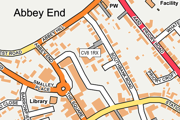 CV8 1RX map - OS OpenMap – Local (Ordnance Survey)